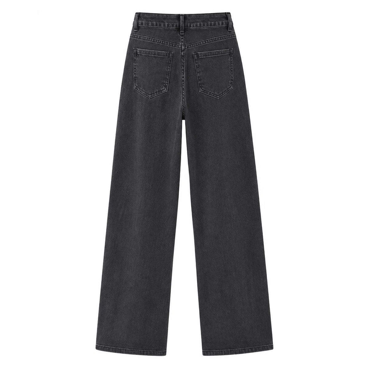 Vaqueros Wide Leg Negros – Cintura Alta y Estilo Vintage