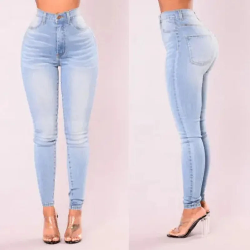 Vaqueros Skinny Push-Up – Cintura Alta y Corte Moldeador