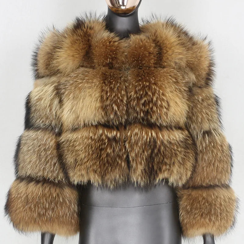 Chaqueta de Pelos Sintético para Mujer – Diseño Corto y Estilo Elegante