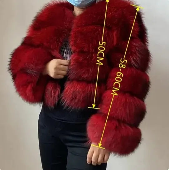 Chaqueta de Pelos Sintético para Mujer – Diseño Corto y Estilo Elegante