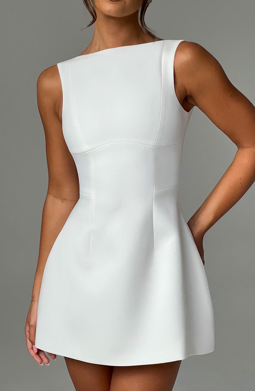 Vestido Mini Alana - Marfil