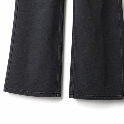 Vaqueros Wide Leg Negros – Cintura Alta y Estilo Vintage