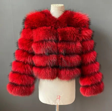 Chaqueta de Pelos Sintético para Mujer – Diseño Corto y Estilo Elegante