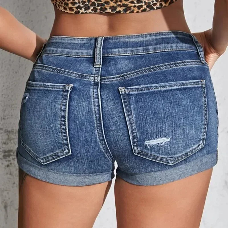 Vaqueros Cortos Celine —  Cintura Alta y Estilo Casual