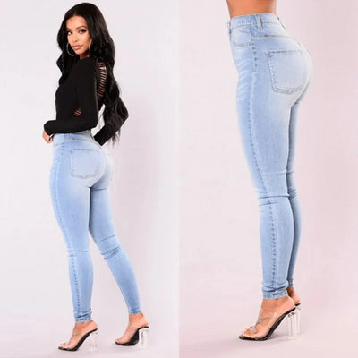 Vaqueros Skinny Push-Up – Cintura Alta y Corte Moldeador