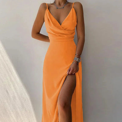 Vestido Isabella Luxe – Corte de Talle Alto y Elegancia Refinada