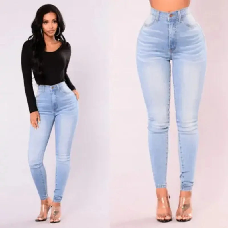 Vaqueros Skinny Push-Up – Cintura Alta y Corte Moldeador