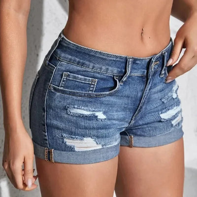 Vaqueros Cortos Celine —  Cintura Alta y Estilo Casual