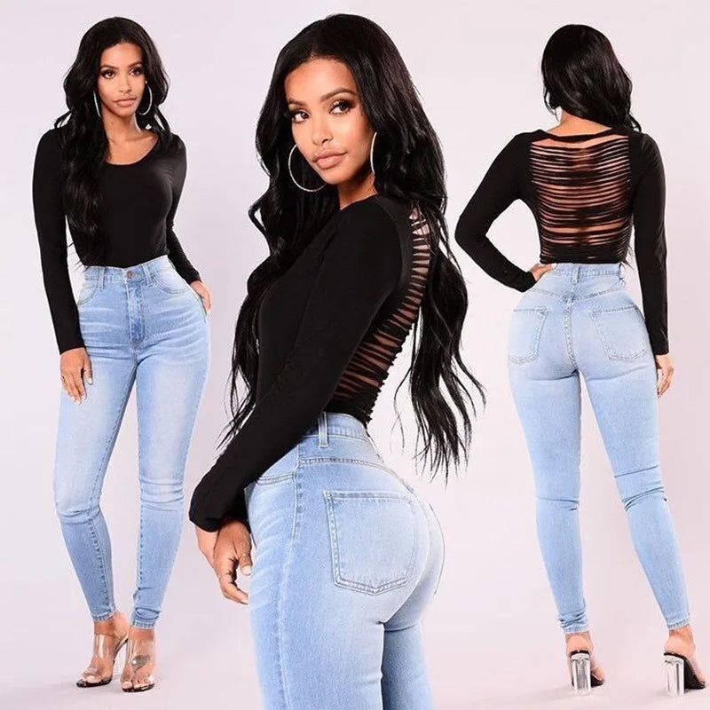 Vaqueros Skinny Push-Up – Cintura Alta y Corte Moldeador