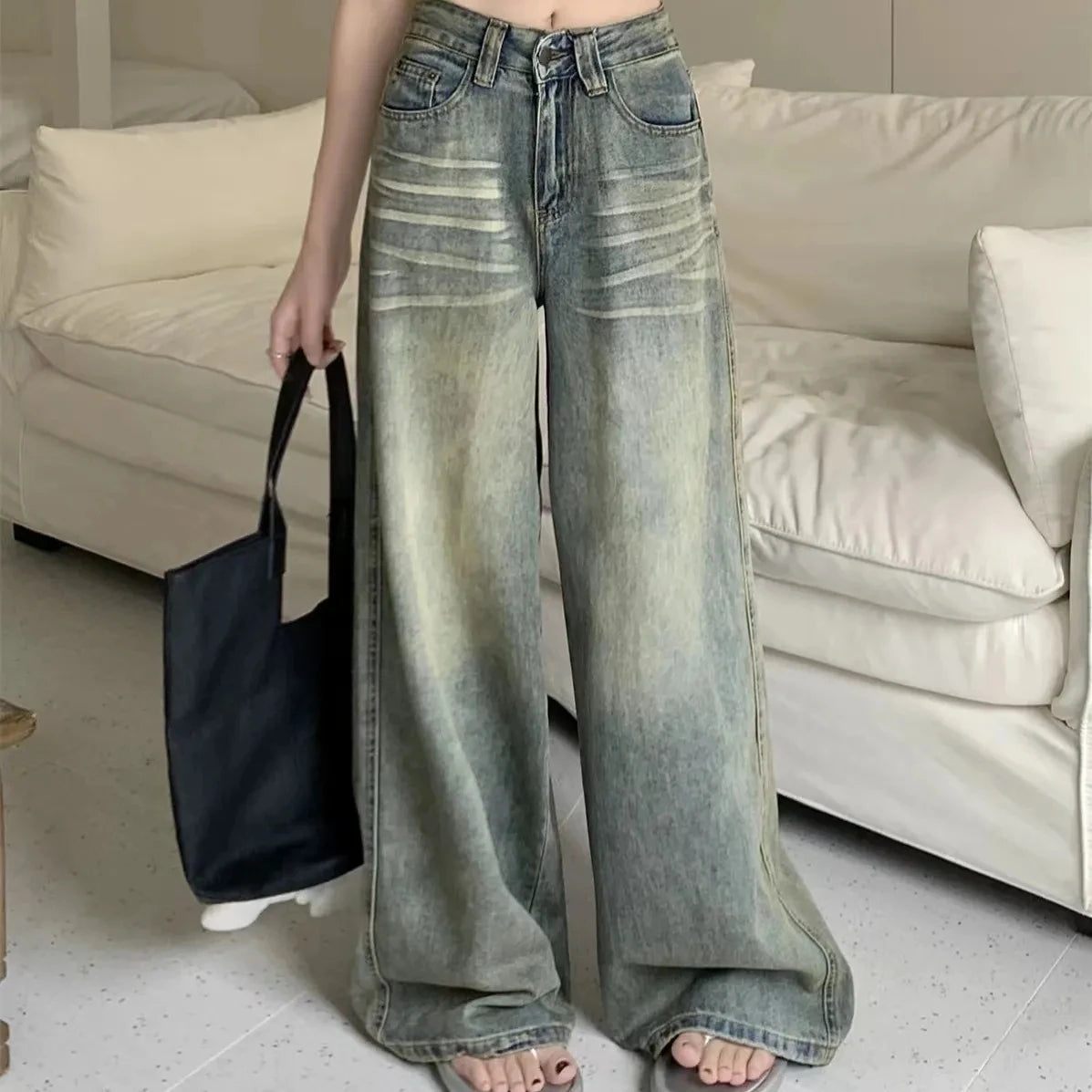 Jeans Valeria — Corte Recto, Cintura Alta y Estilo Y2K