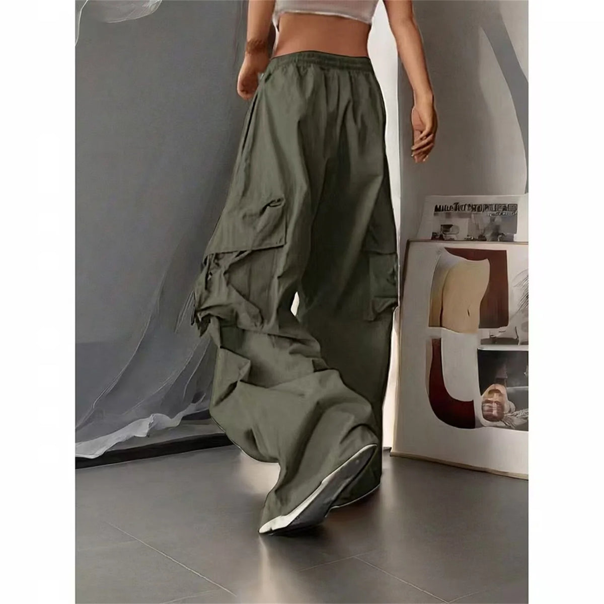 Pantalón Ravenna — Cintura Alta, Bolsillos Amplios y Estilo Urbano