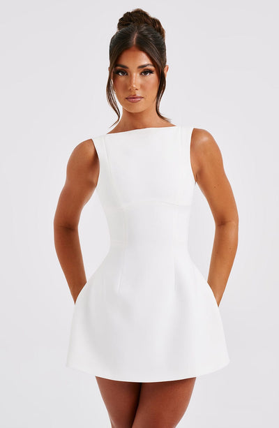 Vestido Mini Alana - Marfil
