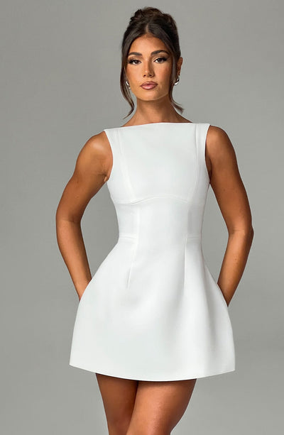 Vestido Mini Alana - Marfil
