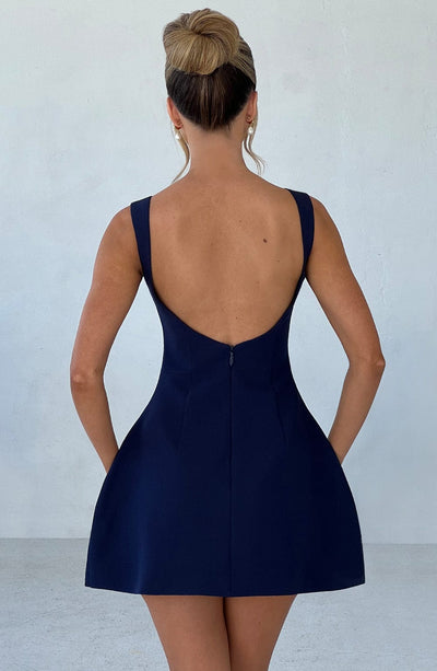 Vestido Mini Alana - Azul Marino
