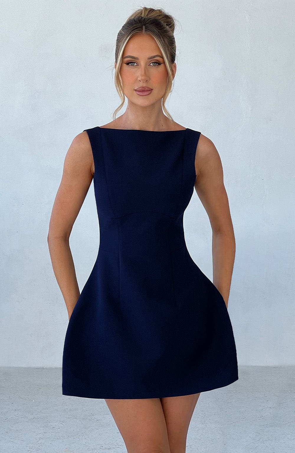 Vestido Mini Alana - Azul Marino